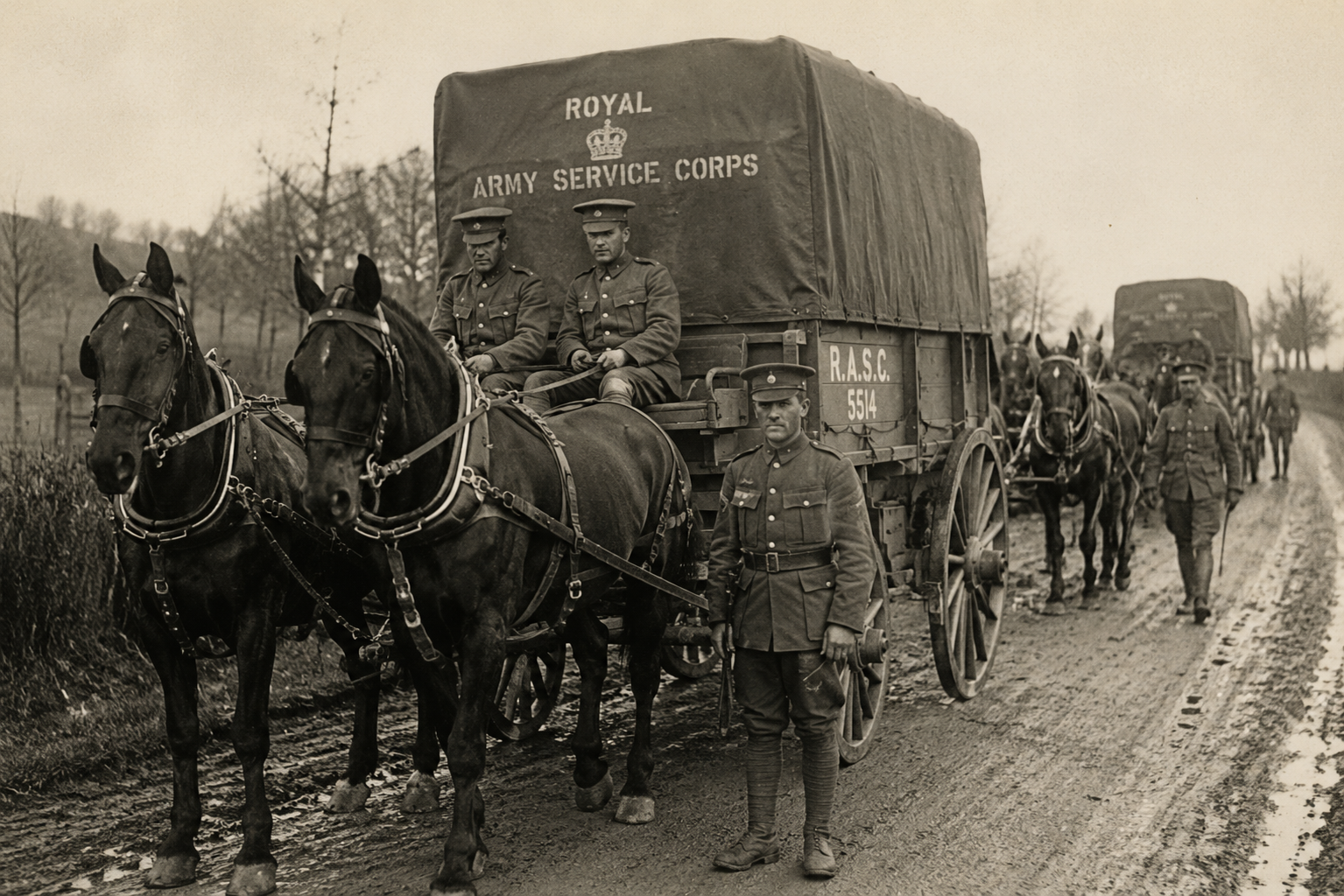 Royal Army Service Corps transport during the First World War